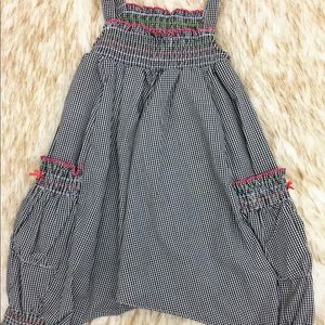 Little Girls Checkered Jumpsuit